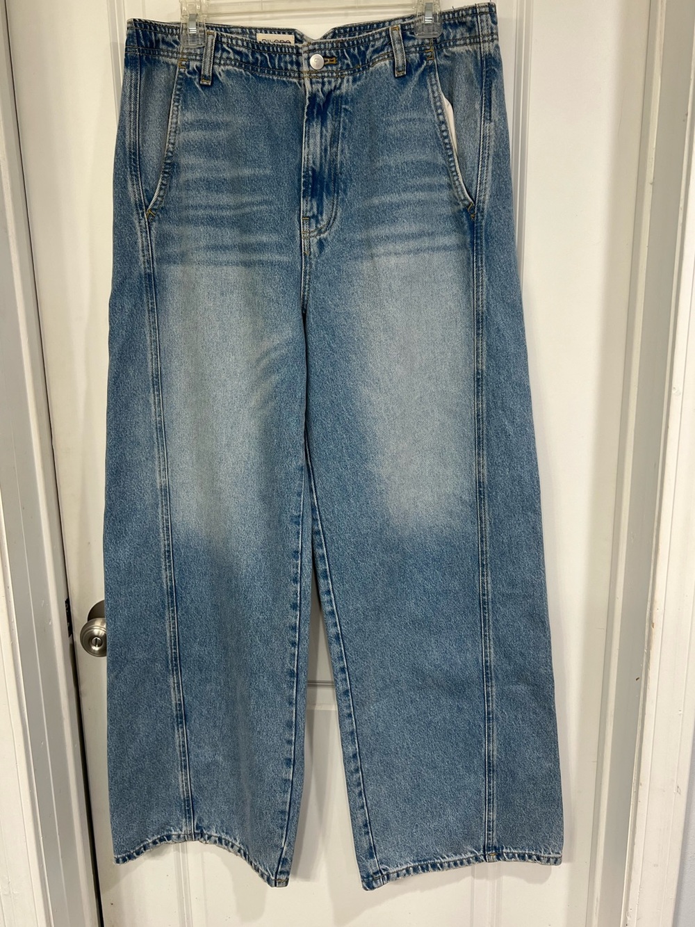 Pilcro Anthropologie Relaxed Wide Leg Light Wash Women's Jeans - Size 34” - Picture 4 of 16